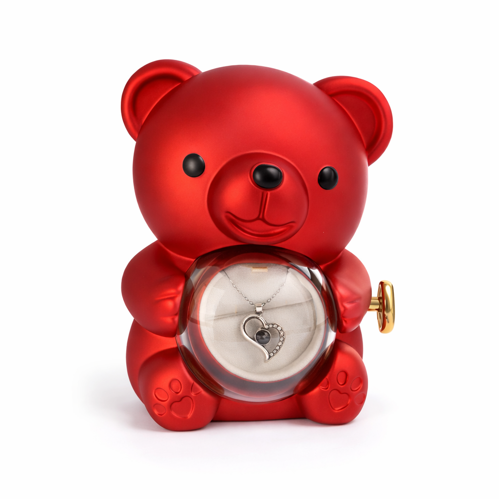 Geschenk - Teddy mit Halskette