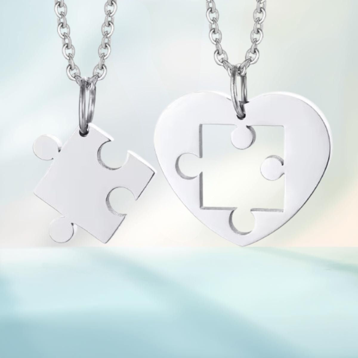 Puzzle Herz Kette