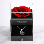 Geschenkbox mit Rose und Halskette